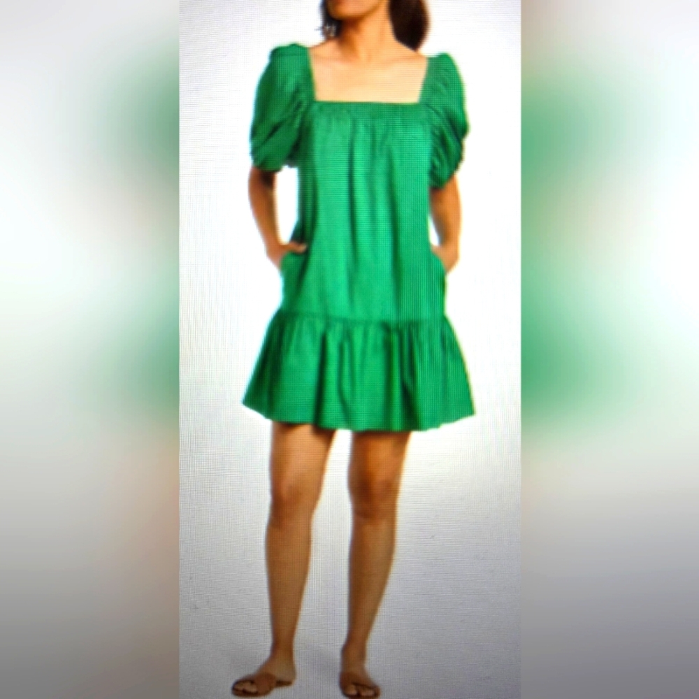 ❤️❤️One One Six Puff Sleeve Poplin Dress W/ Pockets